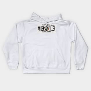 Andersonville National Historic Site license plate Kids Hoodie